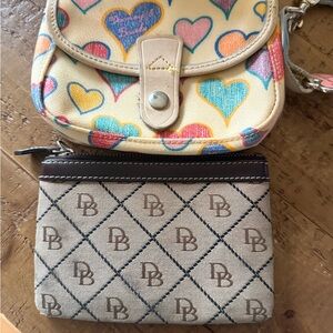 Dooney & Bourke wristlet duo vintage